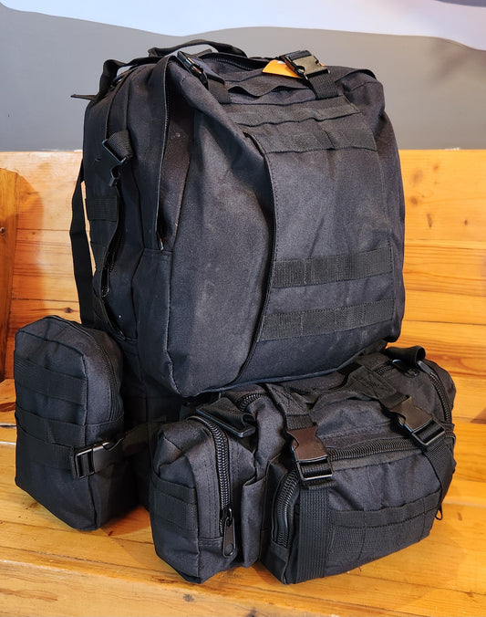 Maletin camping tactico auxiliar 50-60 litros